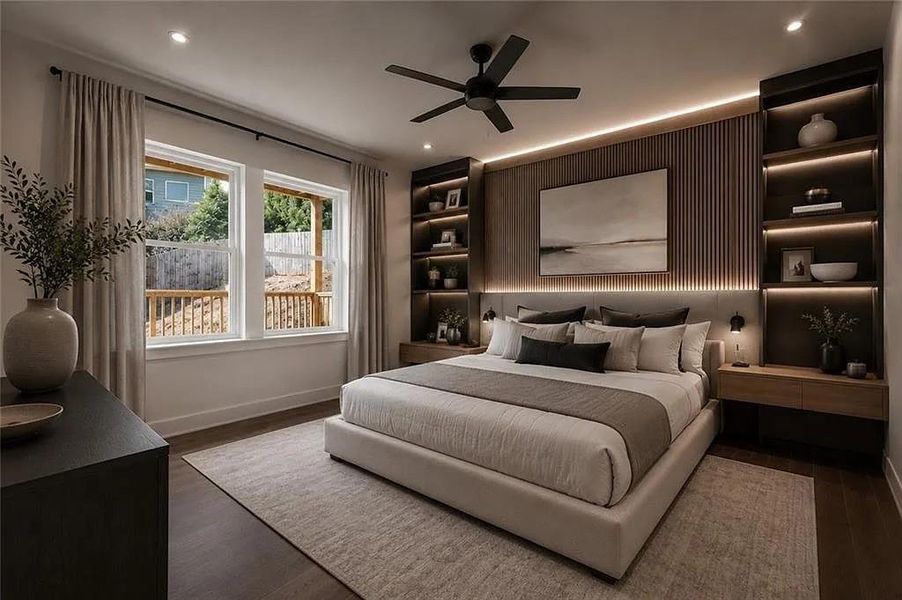 Furnished interior view inside a new home in , Buford (Image 33).