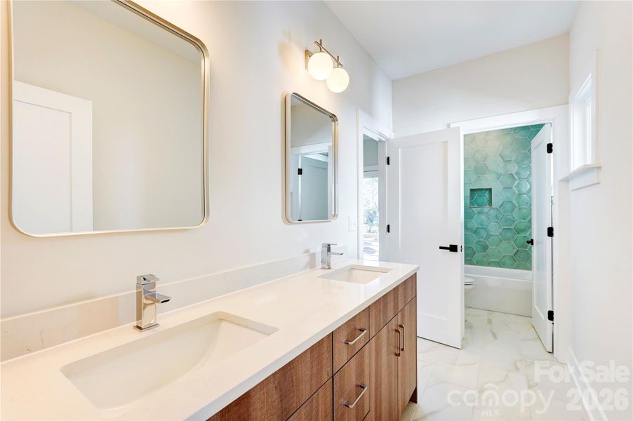 Furnished interior view inside a new home in , Charlotte (Image 29).