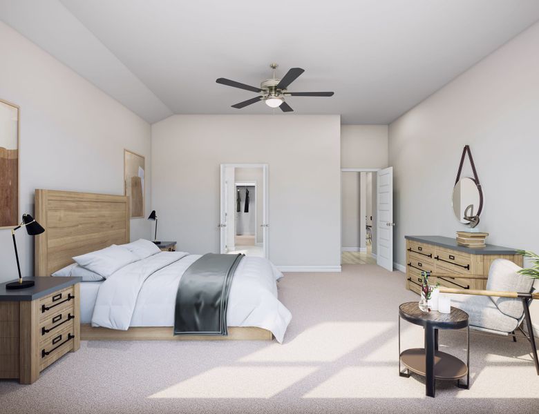 Furnished interior view inside a new home in Woodson’s Reserve, Spring (Image 11).