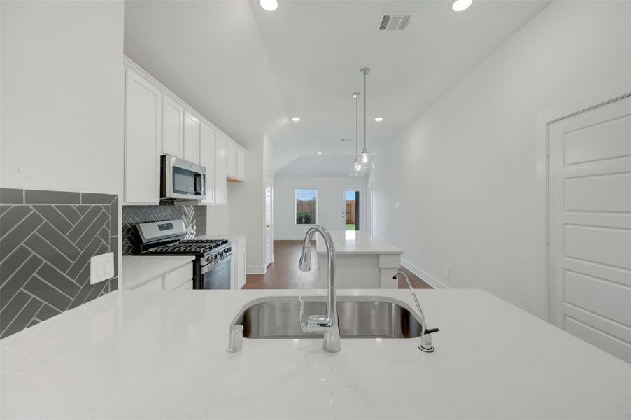 Furnished interior view inside a new home in Sorella, Tomball (Image 8).