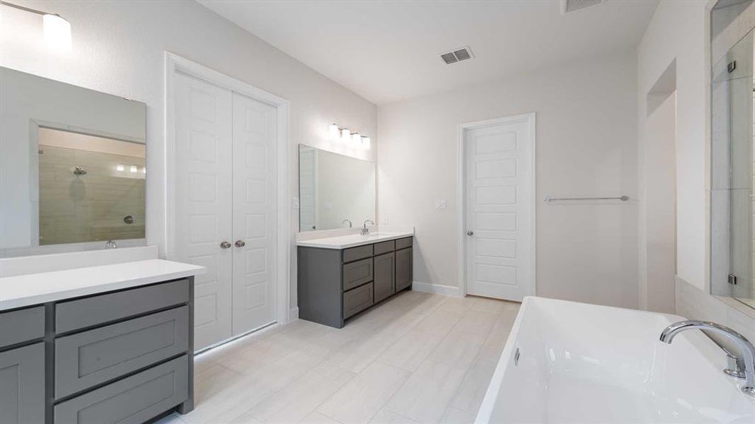 Furnished interior view inside a new home in Walsh Ranch 55', Fort Worth (Image 7).