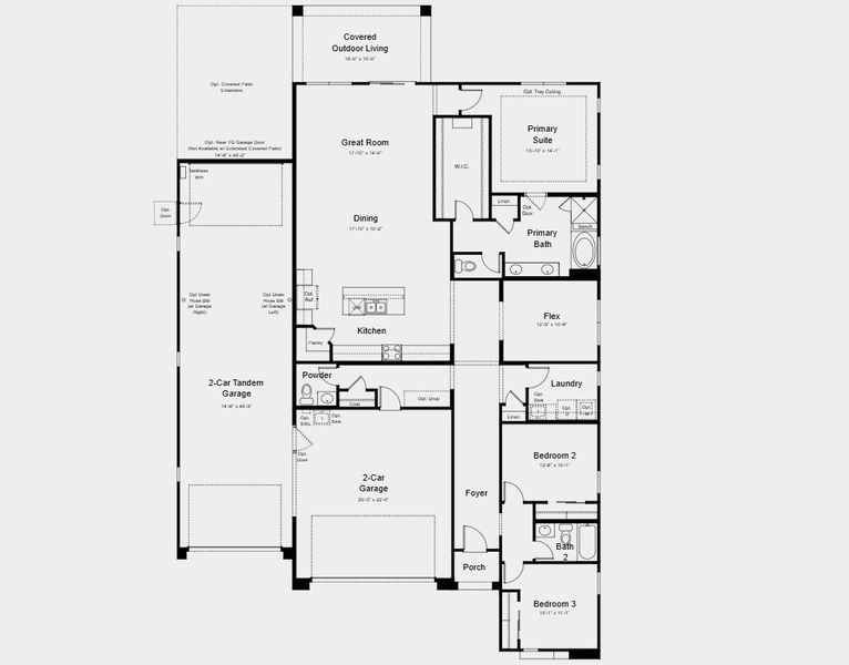 2D floor plan layout for the Compass by Taylor Morrison in Salero Journey, Phoenix, AZ (Image 3). 2D floor plan layout for the Compass by Taylor Morrison in Salero Journey, Phoenix, AZ (Image 3).