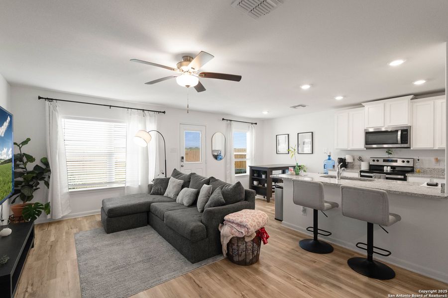 Furnished interior view inside a new home in Rosewood Estates, Lytle (Image 13).