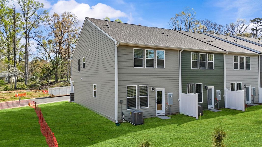 Exterior details and patio area of a home in Clayton Crossing, Arden (Image 3).