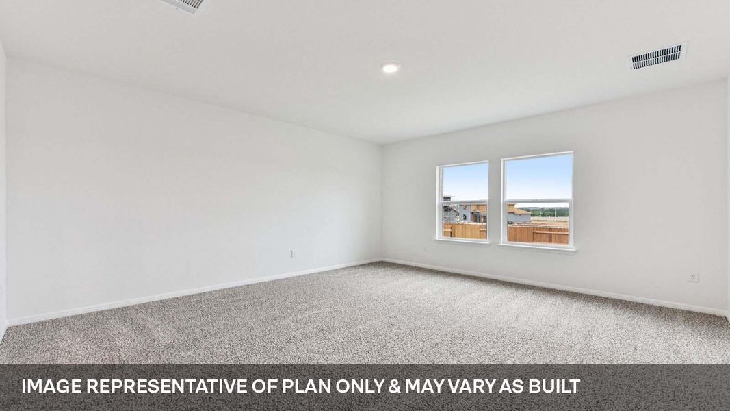 Spacious, unfurnished interior of a new home in Bar W Ranch, Leander (Image 32).