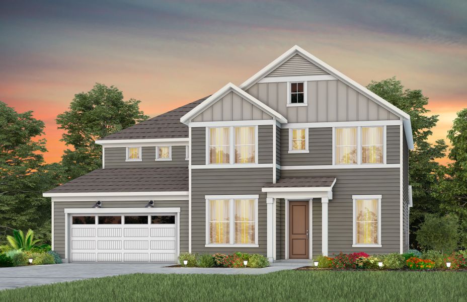 Representative exterior photo of a completed home built from the Herdwick by Pulte Homes in The Retreat at Carolina Ridge, Harrisburg, NC (Image 7).
