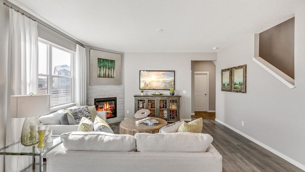 Furnished interior view inside a new home in Lakeside Canyon, Mead (Image 10).