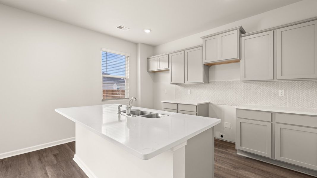 Representative furnished interior of a home built from the Penwell by D.R. Horton in Locust Grove Station - Cedar Ridge, Locust Grove (Image 5).