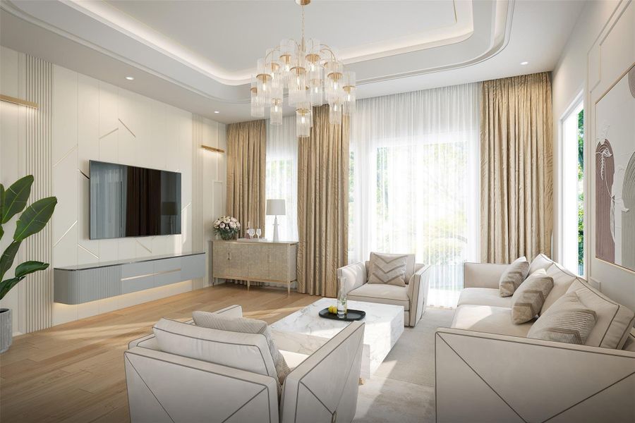 Furnished interior view inside a new home in , Houston (Image 5).