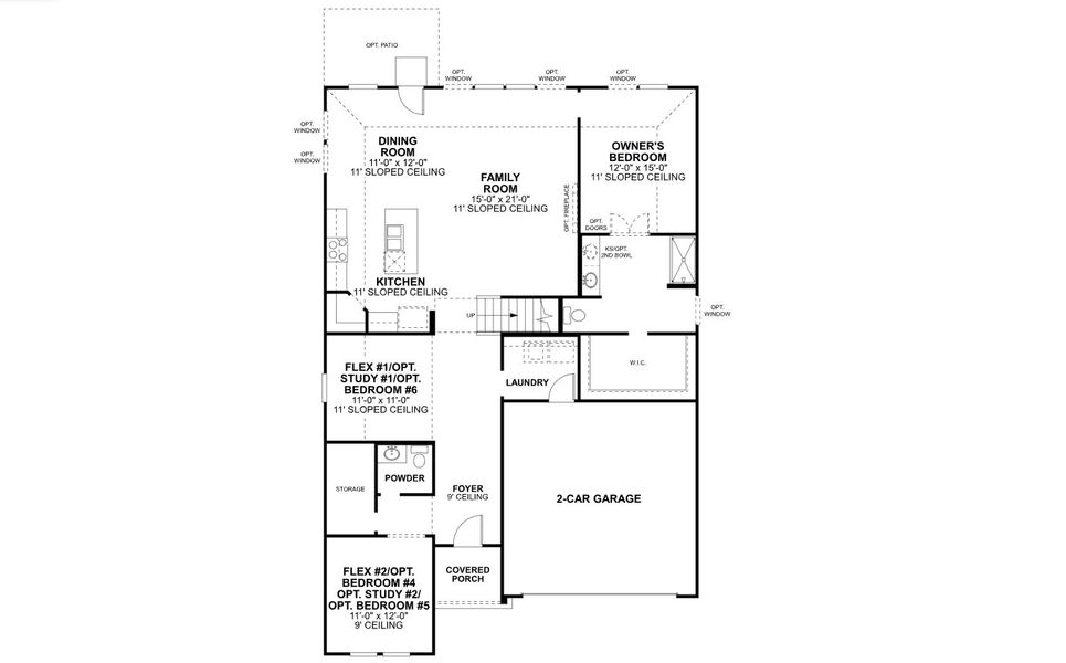 2D floor plan layout of this home in Elevon, Lavon, TX (Image 3). 2D floor plan layout of this home in Elevon, Lavon, TX (Image 3).