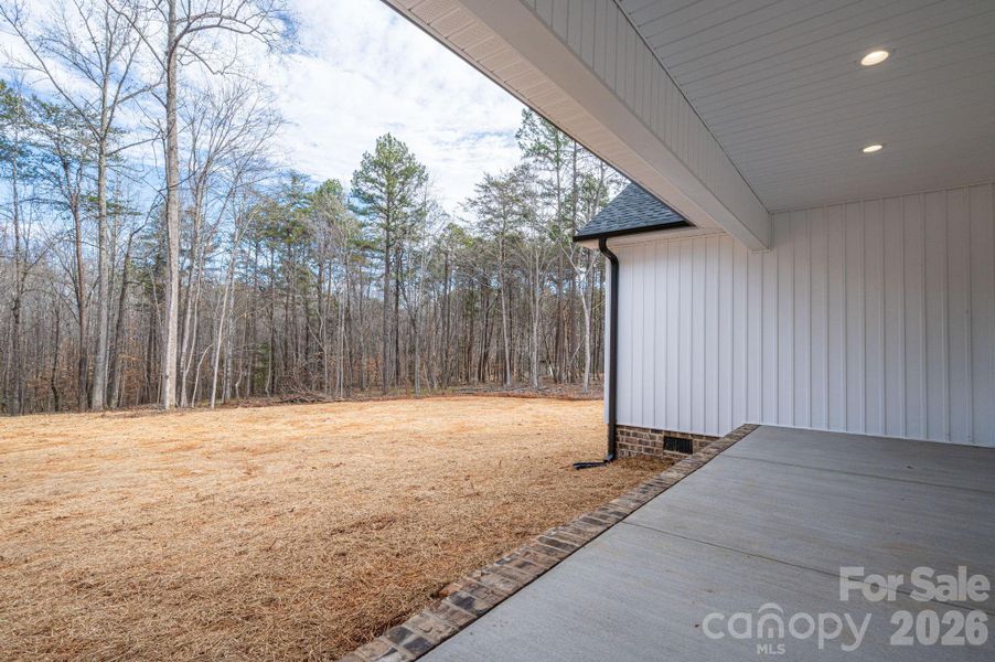 View from back porch