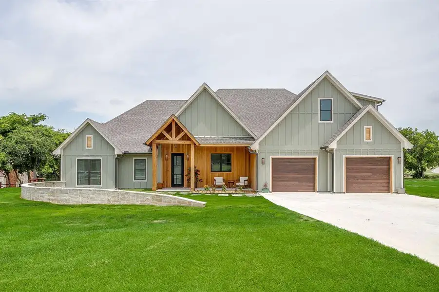 Front exterior of a new home in , Fort Worth, TX, highlighting curb appeal (Image 2). Front exterior of a new home in , Fort Worth, TX, highlighting curb appeal (Image 2).