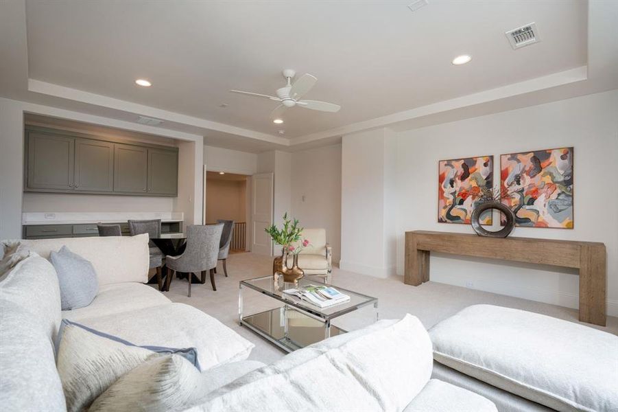 Furnished interior view inside a new home in , Dallas (Image 12).