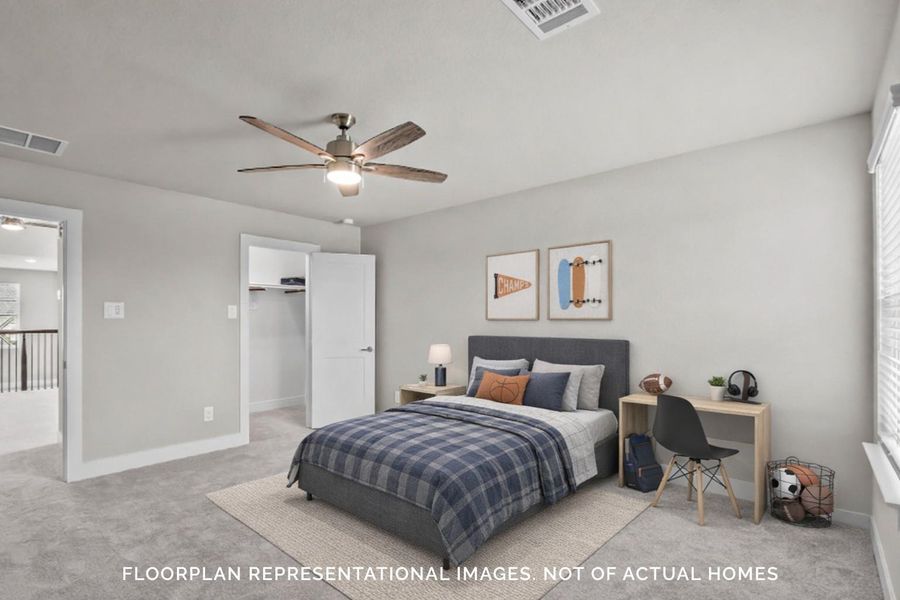 Furnished interior view inside a new home in The Oaks on 6th Street, Magnolia (Image 10).