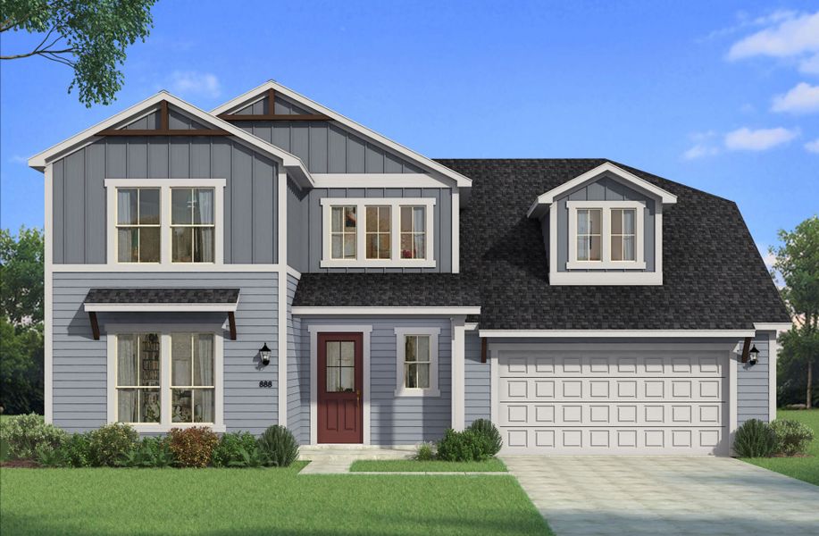 Representative exterior photo of a completed home built from the Bellagio by Mattamy Homes in Creekside of Crowley, Crowley, TX (Image 1). Representative exterior photo of a completed home built from the Bellagio by Mattamy Homes in Creekside of Crowley, Crowley, TX (Image 1).