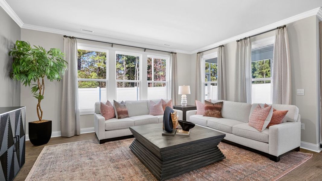 Representative furnished interior of a home built from the Hartwell by D.R. Horton in The Manors at Winston Pointe, Clayton (Image 26).