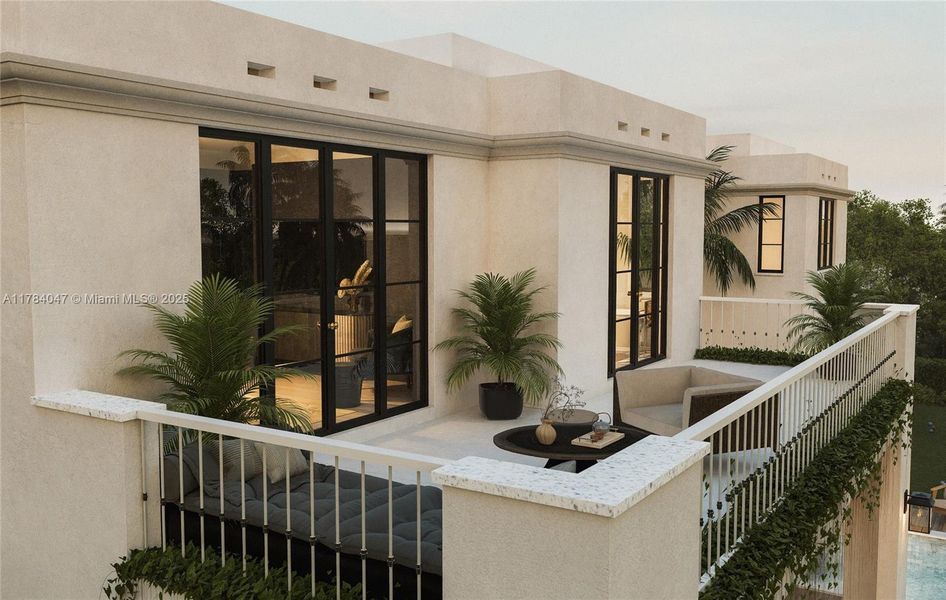 Furnished interior view inside a new home in , Miami Shores (Image 7).