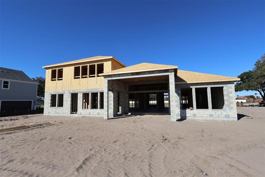 In-progress construction of a new home in Solace at Corner Lake, Orlando, FL (Image 14).