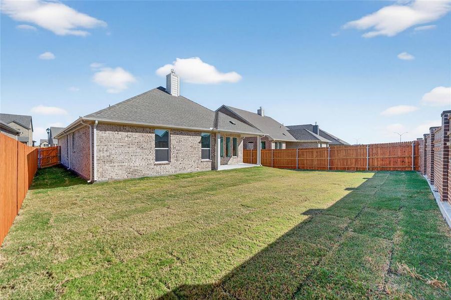 Exterior details and patio area of a home in Northstar, Haslet (Image 4). Exterior details and patio area of a home in Northstar, Haslet (Image 4).