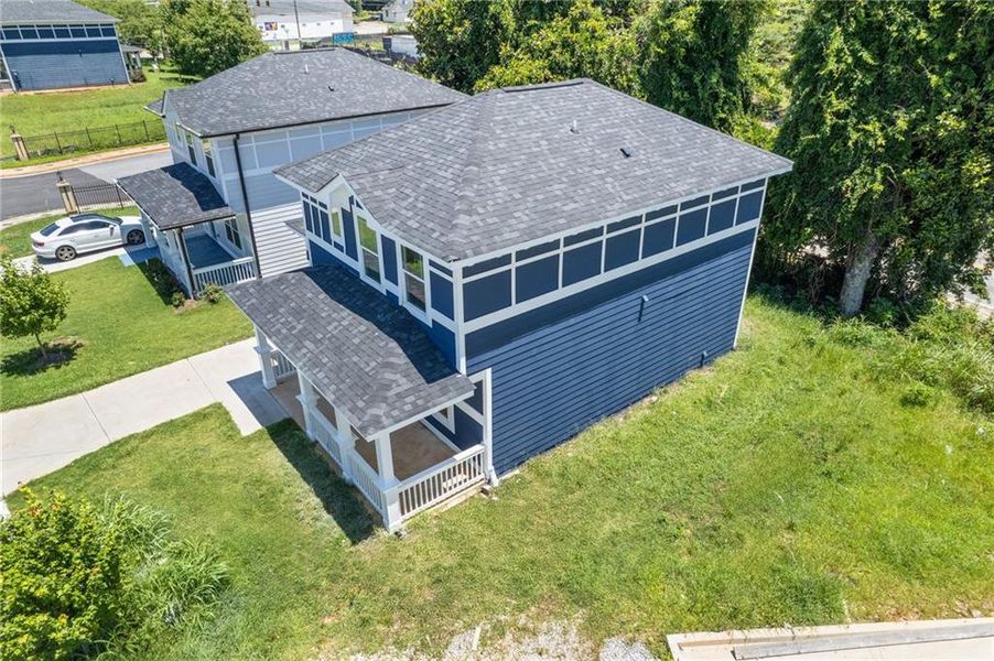 Front exterior of a new home in , Atlanta, GA, highlighting curb appeal (Image 17).
