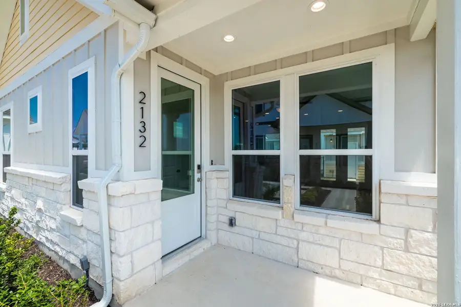 Exterior details and patio area of a home in Garten Haus, New Braunfels (Image 4).