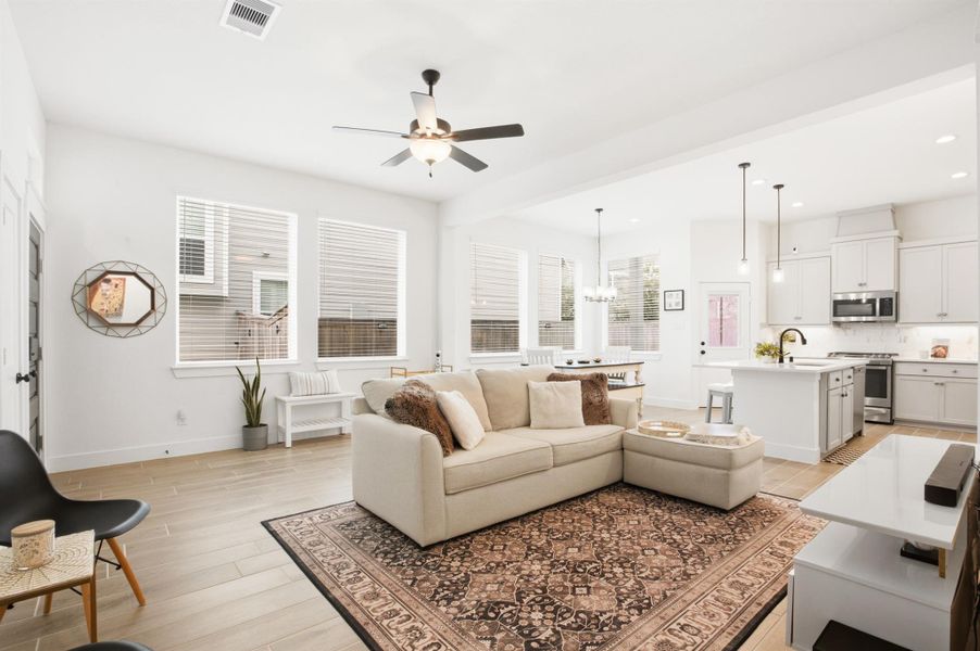 Furnished interior view inside a new home in , Cypress (Image 38).