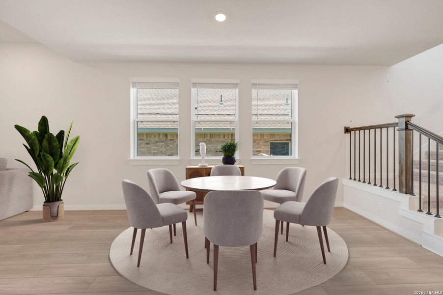 Furnished interior view inside a new home in Mayfair - Select Garden Series, New Braunfels (Image 10). Furnished interior view inside a new home in Mayfair - Select Garden Series, New Braunfels (Image 10).