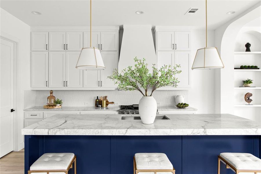 Furnished interior view inside a new home in , Dallas (Image 33).