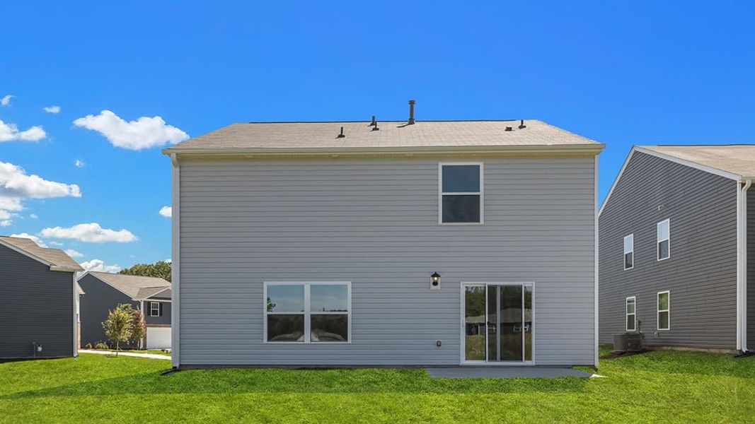 Exterior details and patio area of a home in Paddock Point, Roebuck (Image 2). Exterior details and patio area of a home in Paddock Point, Roebuck (Image 2).