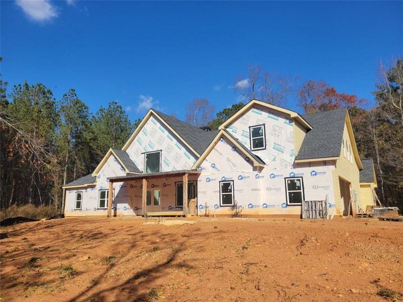 In-progress construction of a new home in , Covington, GA (Image 1).