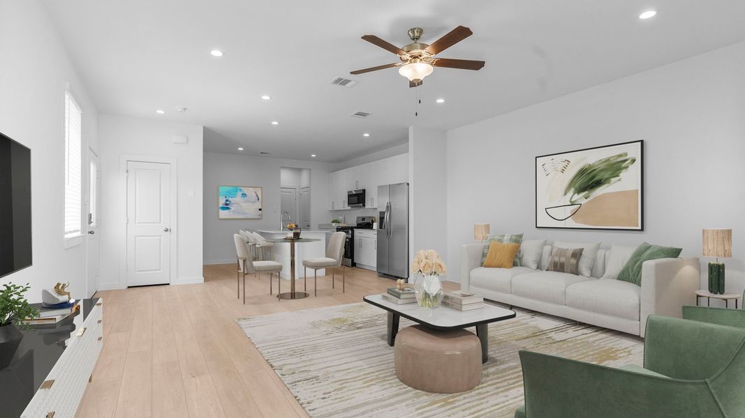 Furnished interior view inside a new home in Murphy Village, Missouri City (Image 11).