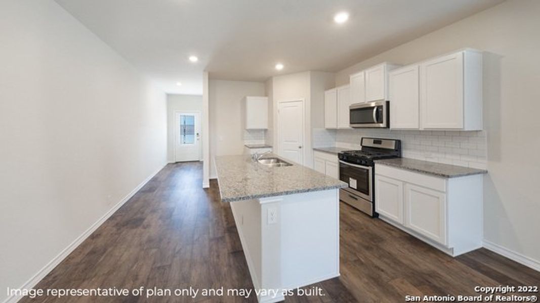 Furnished interior view inside a new home in Brookstone Creek, San Antonio (Image 4).