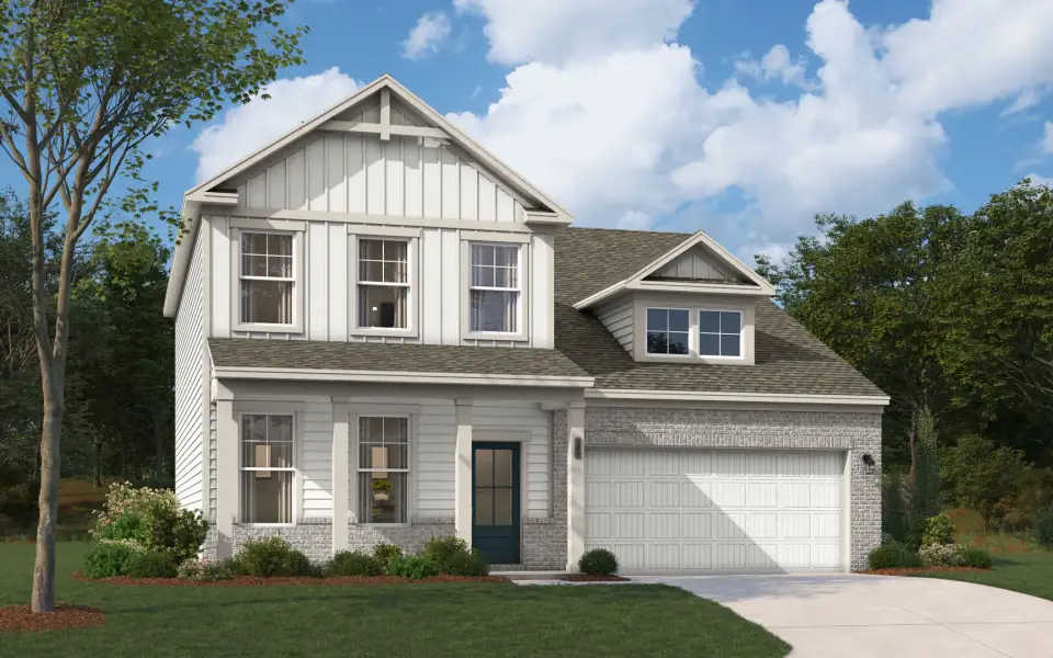 Representative exterior photo of a completed home built from the The Fenton by Stanley Martin Homes in Bell Meadows, Winnabow, NC (Image 9).