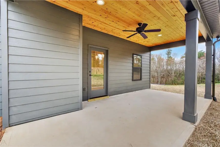 Exterior details and patio area of a home in , Ellijay (Image 4).