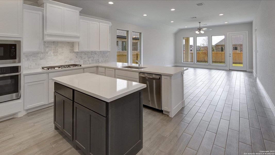 Furnished interior view inside a new home in Kallison Ranch 45', San Antonio (Image 11).