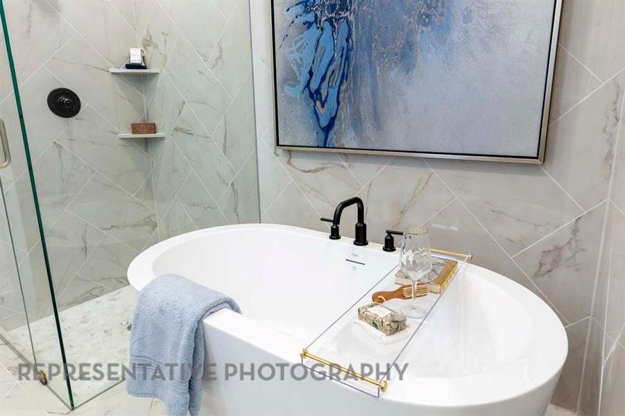 Furnished interior view inside a new home in M3 Ranch, Mansfield (Image 17). Furnished interior view inside a new home in M3 Ranch, Mansfield (Image 17).