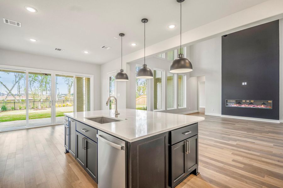 Furnished interior view inside a new home in Sienna 70' Lots, Missouri City (Image 9). Furnished interior view inside a new home in Sienna 70' Lots, Missouri City (Image 9).