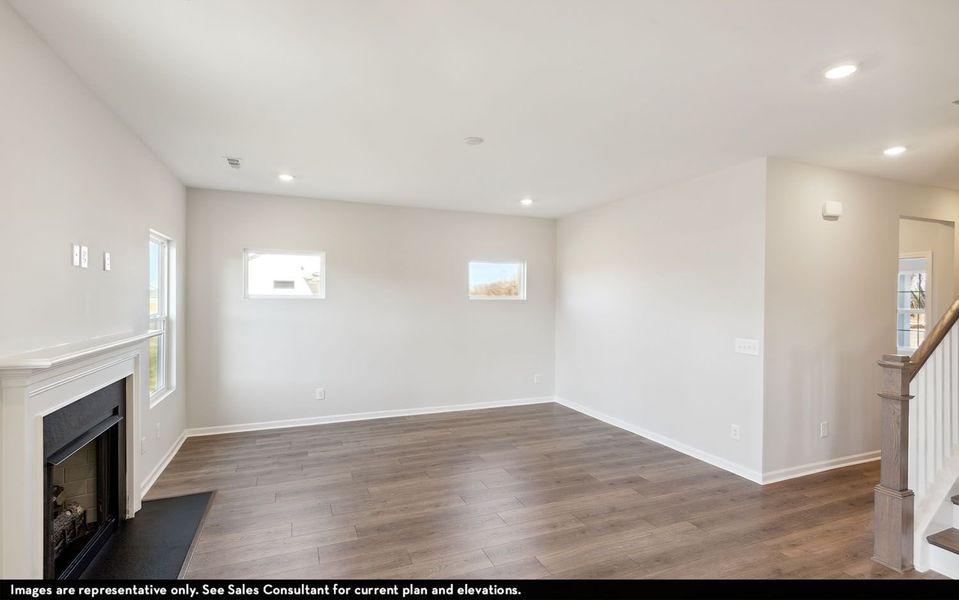 Representative unfurnished interior of a home built from the Magellan by CastleRock Communities in McCain's Station, Gallatin (Image 16).