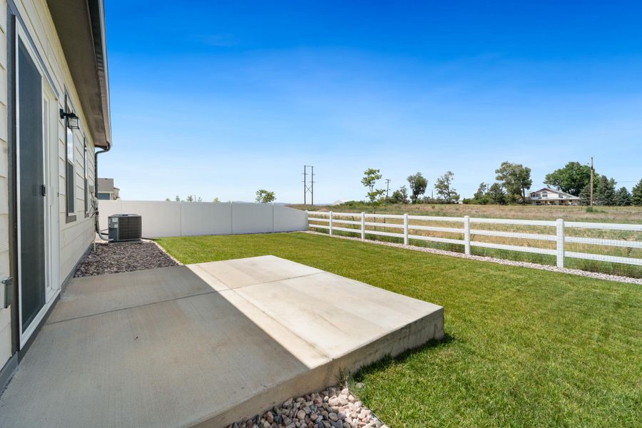 Exterior details and patio area of a home in Union Colony West, Greeley (Image 28).