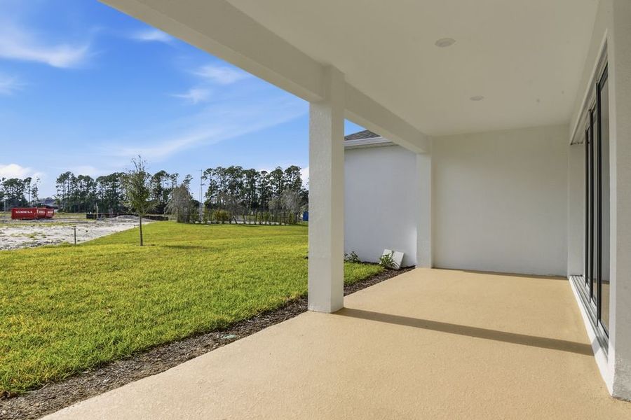 Exterior details and patio area of a home in Ardisia Park, New Smyrna Beach (Image 3). Exterior details and patio area of a home in Ardisia Park, New Smyrna Beach (Image 3).