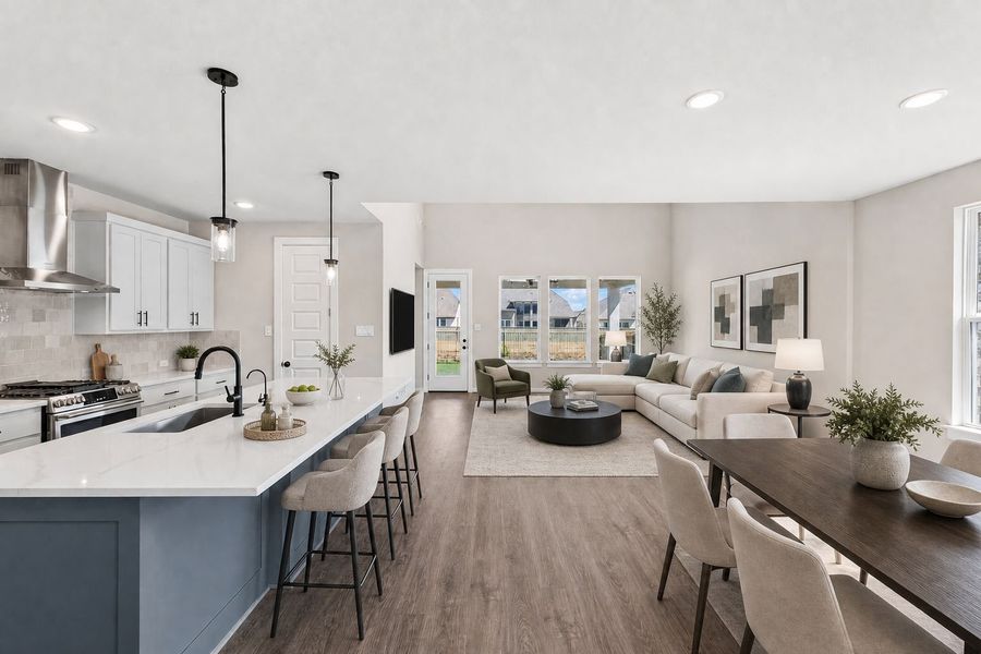 Furnished interior view inside a new home in Santa Rita Ranch, Liberty Hill (Image 8).