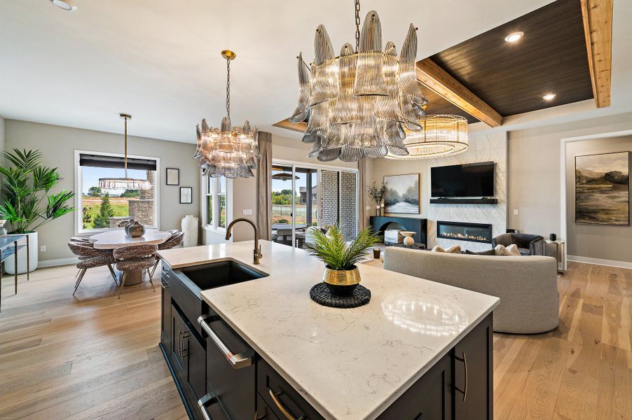 Representative furnished interior of a home built from the Winslow by Fischer Homes in Twin Lakes, Hoschton (Image 9).