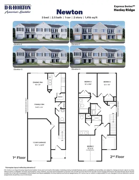 2D floor plan layout of this home in Henley Ridge, Graham, NC (Image 2). 2D floor plan layout of this home in Henley Ridge, Graham, NC (Image 2).