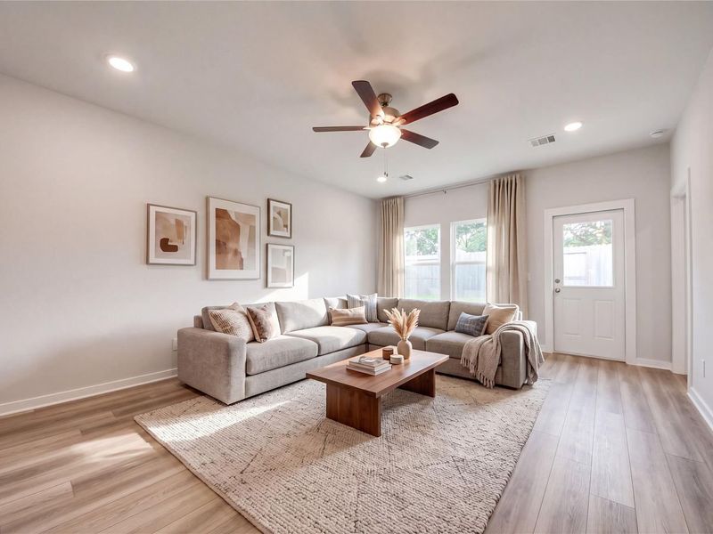 Furnished interior view inside a new home in Windmill Estates, Magnolia (Image 12).