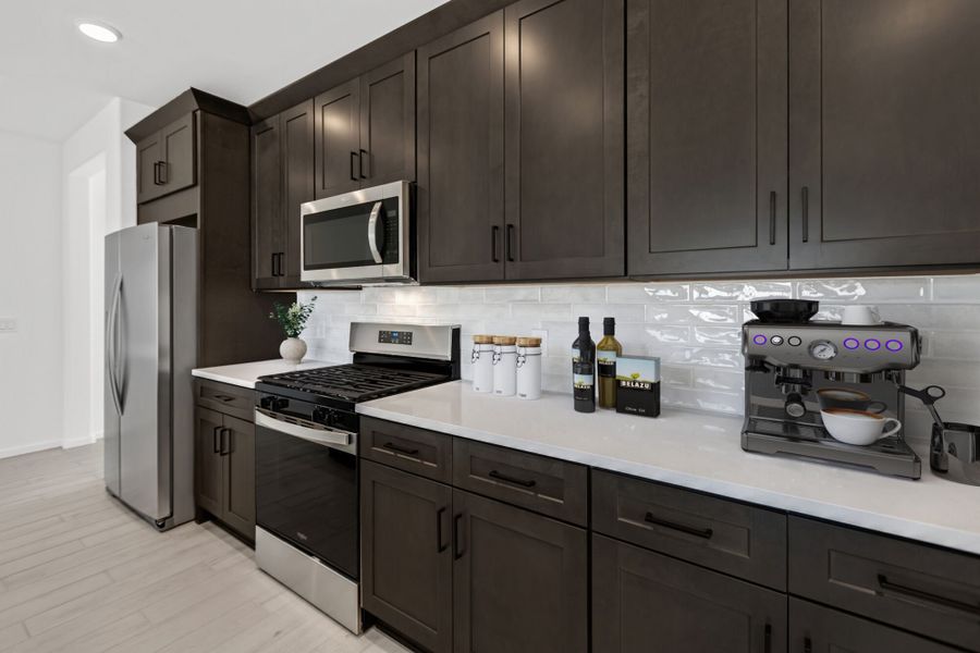 Furnished interior view inside a new home in Oasis At Rocking K, Vail (Image 8).