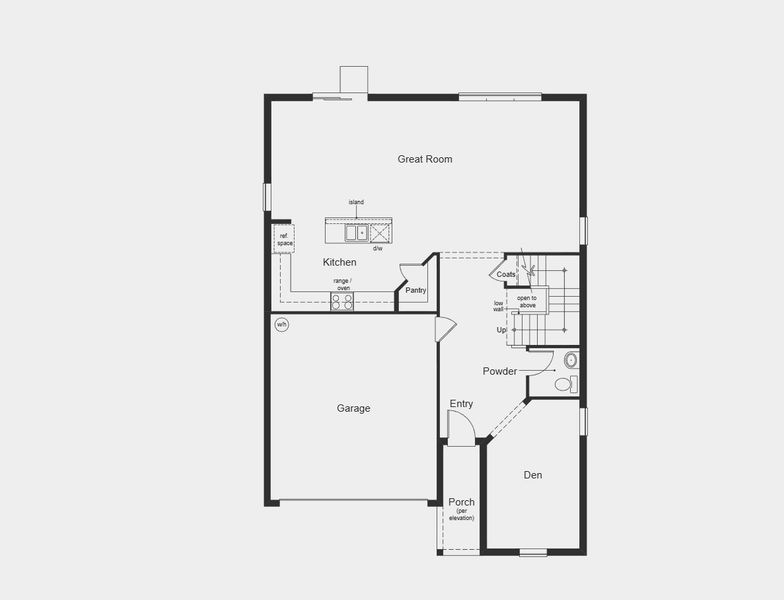 2D floor plan layout for the Plan 2682 by KB Home in The Shores II, St. Cloud, FL (Image 11). 2D floor plan layout for the Plan 2682 by KB Home in The Shores II, St. Cloud, FL (Image 11).