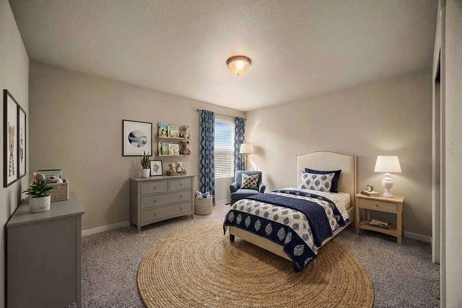 Furnished interior view inside a new home in Ridge at Lorson Ranch, Colorado Springs (Image 16).