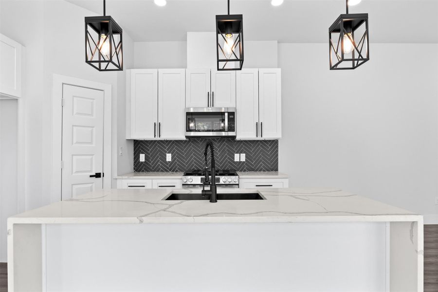 Waterfall kitchen island Waterfall kitchen island