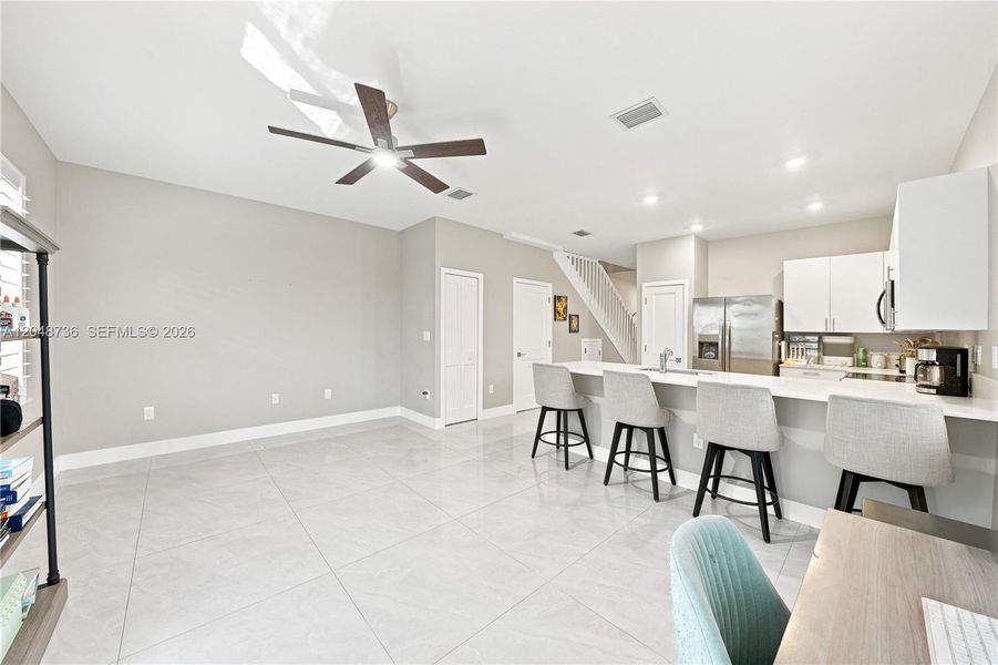 Furnished interior view inside a new home in , Miami (Image 8). Furnished interior view inside a new home in , Miami (Image 8).