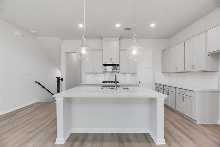Furnished interior view inside a new home in Wade Settlement Townhomes, Frisco (Image 8).